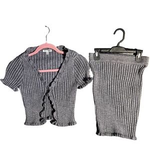 FashionNova | Grey Skirt Set | Women’s XS